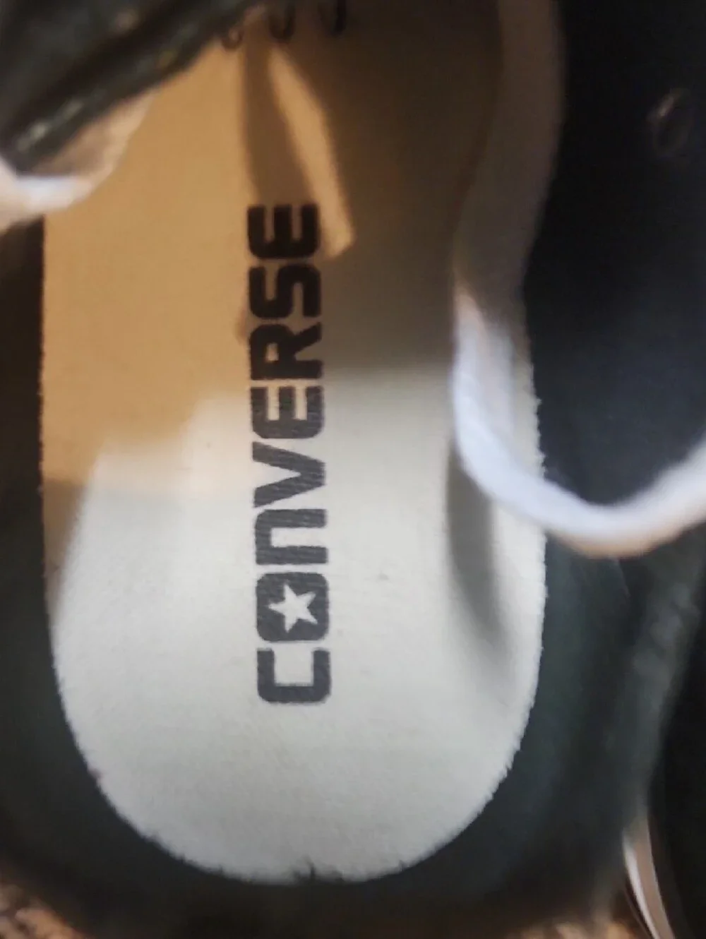 Converse Black and White Low-Top Canvas Sneakers - Picture 6 of 9
